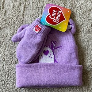 Care Bears Lavender Hat and Mittens Set